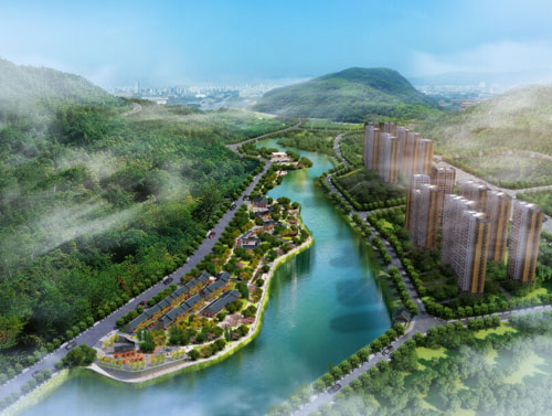 巴城首个人工湖雏形已现,预计2019年底竣工图片